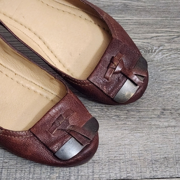 Frye Carson Tip‎ Whiskey Slip On Ballet Flats - Picture 5 of 11